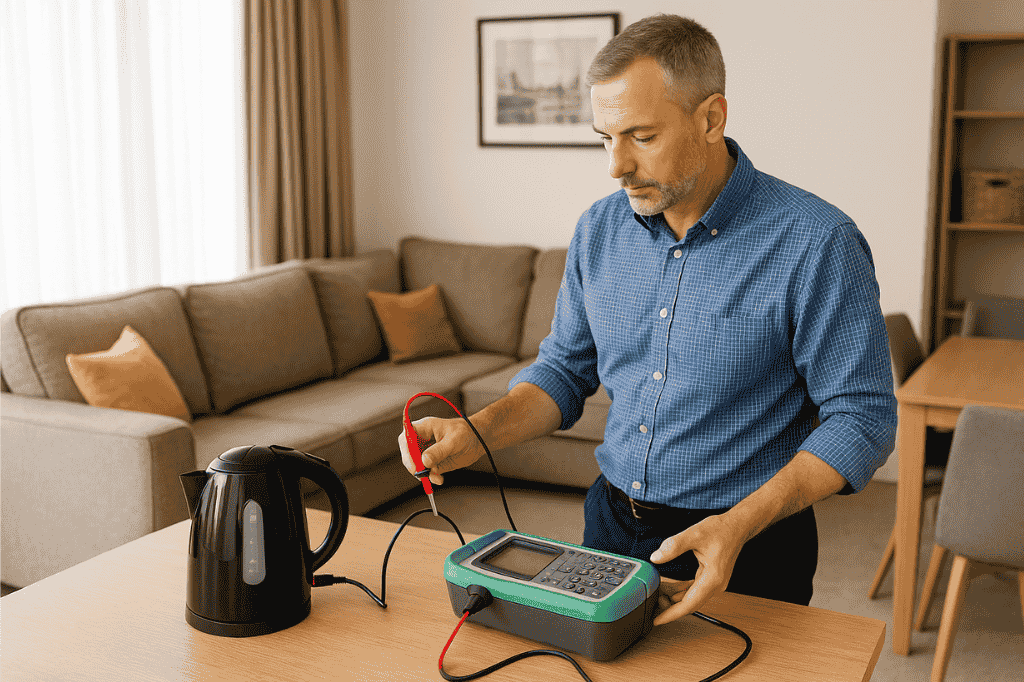 Visual inspection of rental property appliances
