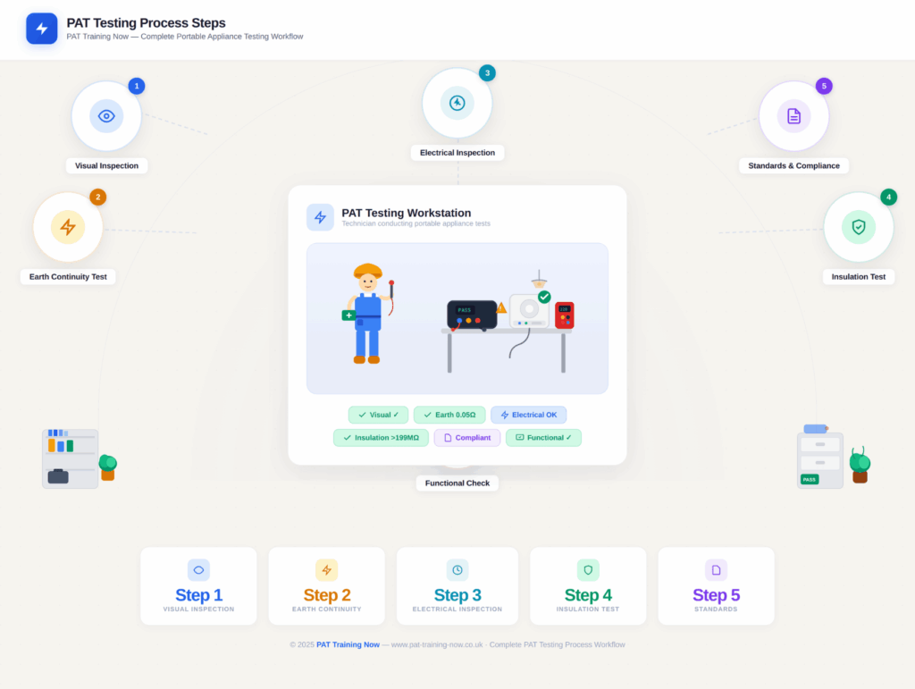 PAT Testing Process Step